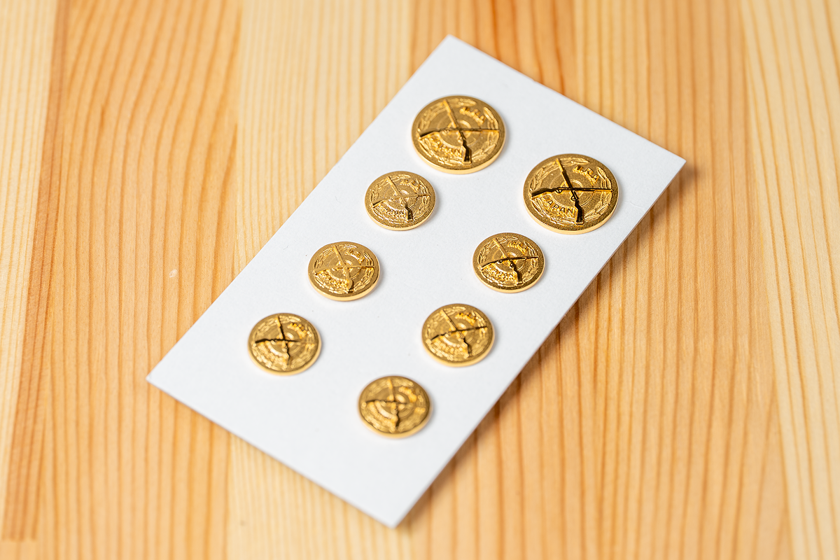 協会マークボタンセット (金/銀/燻銀)