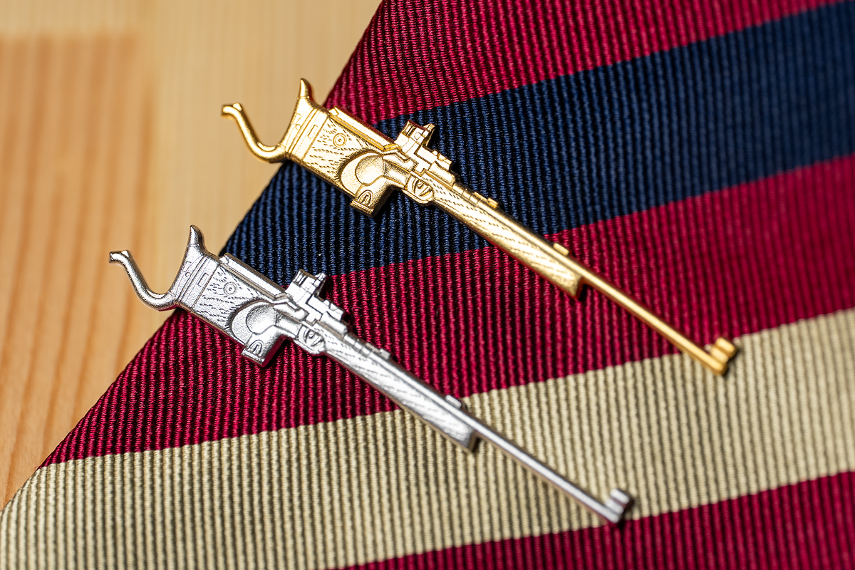 協会ネクタイピン (ライフル・金/銀)