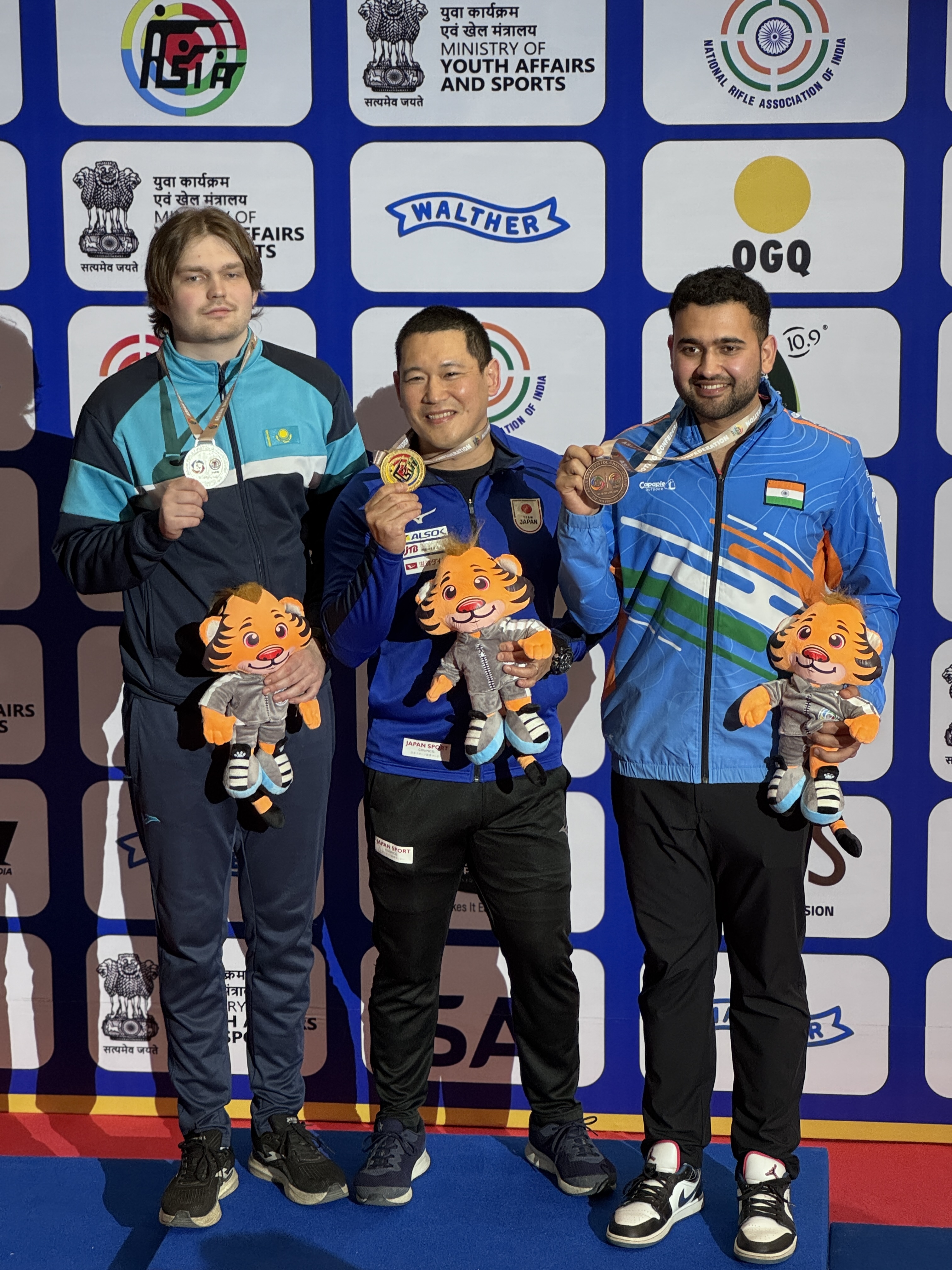 アジア選手権】25mラピッドファイアピストル男子 吉岡大選手が金メダル